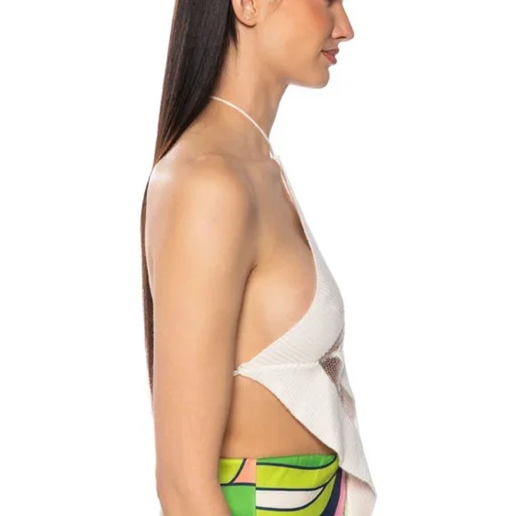 Callie So Clearly Sexy Mesh Halter M L - Picture 5 of 7